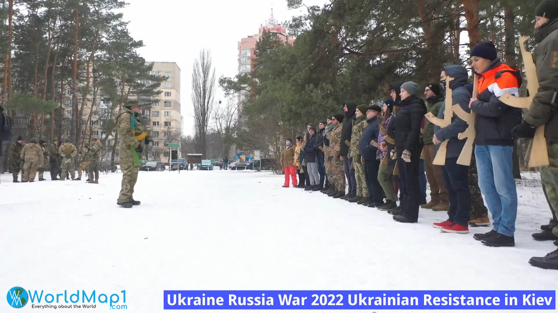 Ukraine Russland Krieg 2022 Ukrainischer Widerstand in Kiew